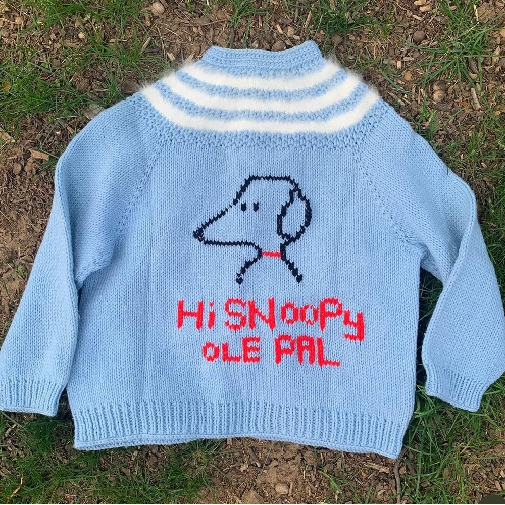 Artist SANDWITCH SANDW1TCH SHOP Vintage Sweater with Peanuts Snoopy BODE INSPO